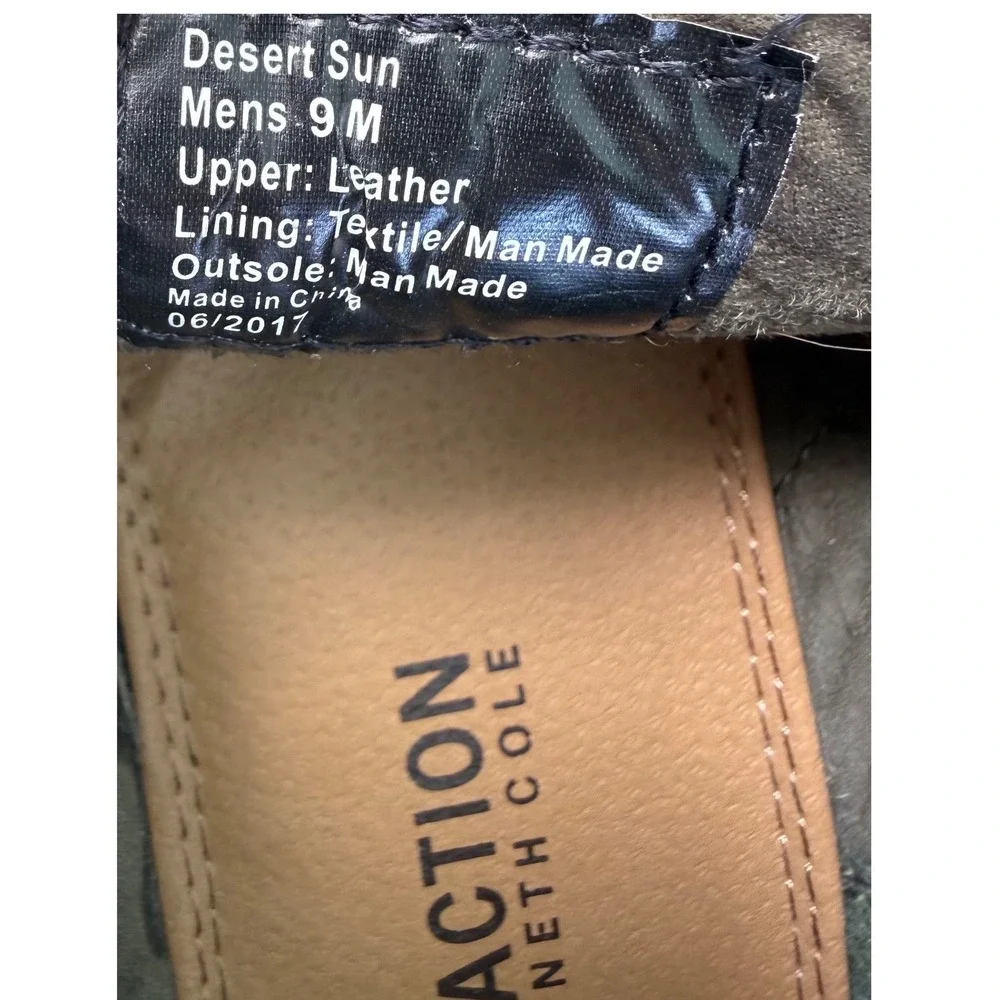 Kenneth Cole Reaction Chukka Boots Mens 9M Olive Green Suede Desert Sun